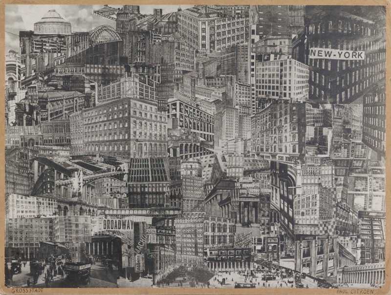 Grosstadt, Paul Citroen, ca. 1920, Kunstmuseum Den Haag